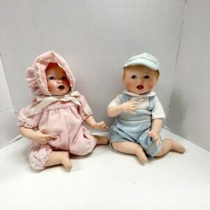The Ashton-Drake Galleries Baby Dolls First Tooth Girl Andrew Boy Vintage